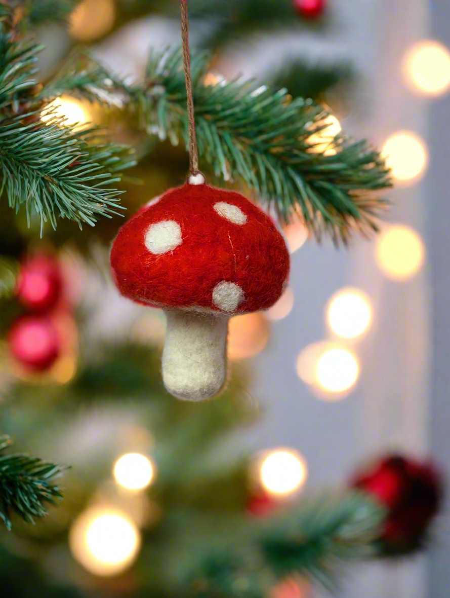 Toadstall hanging decoration