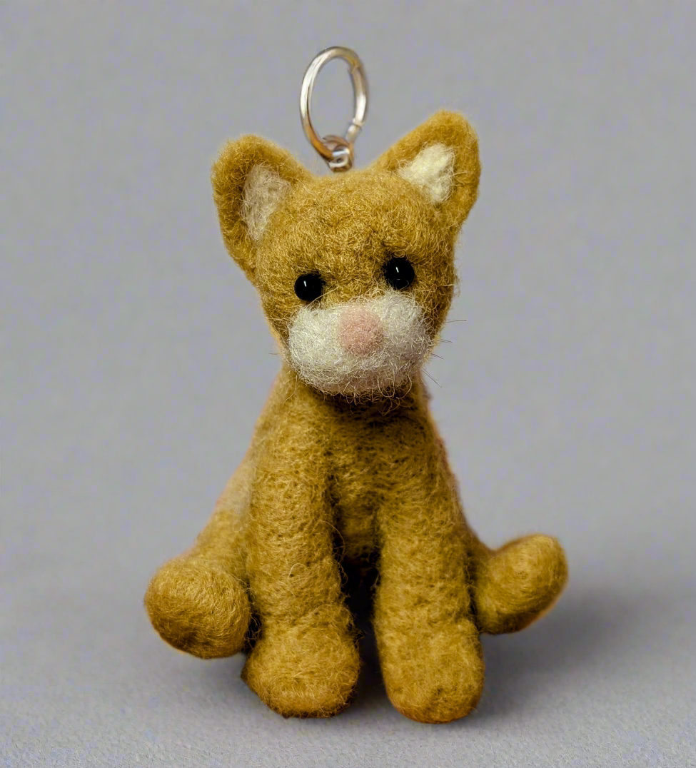 Ginger cat keyring