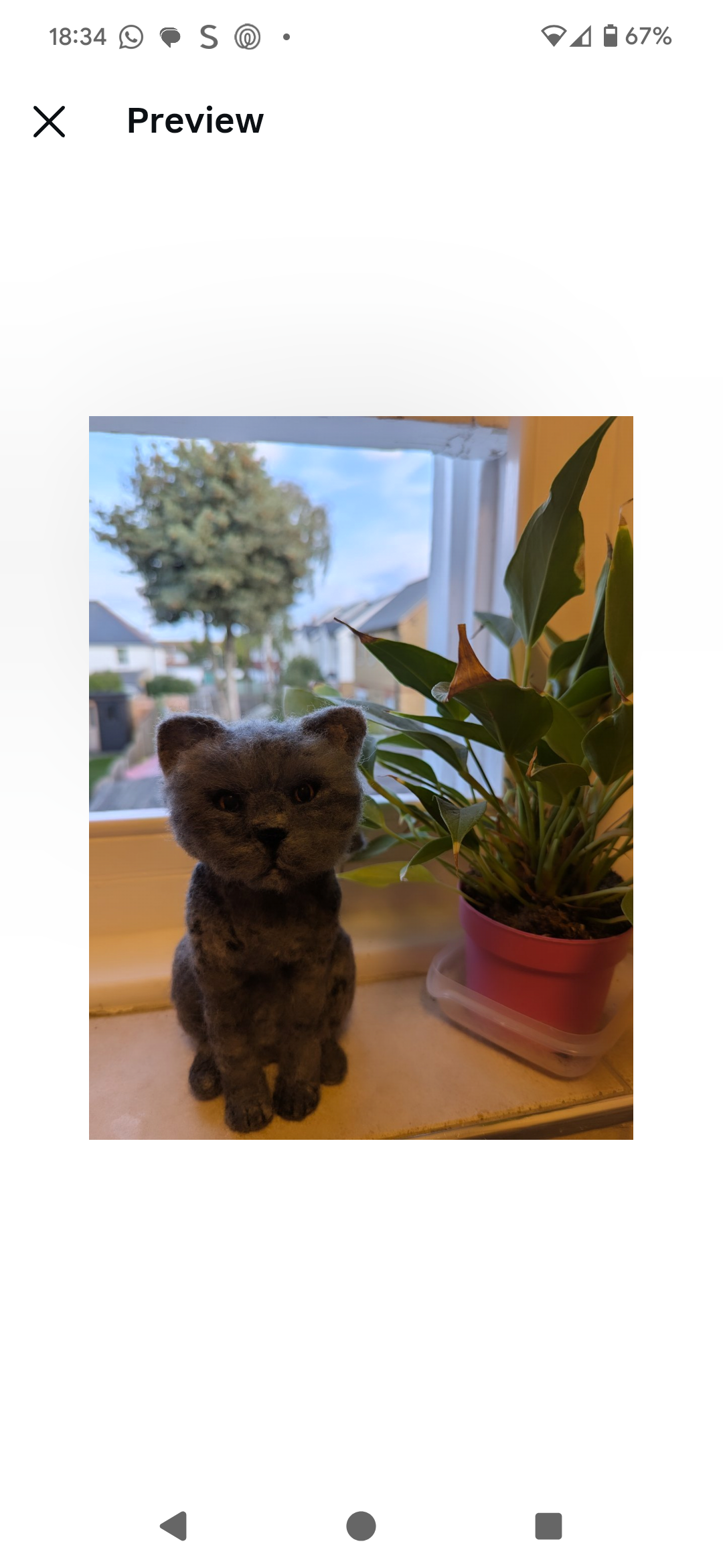 Personalised felted cats