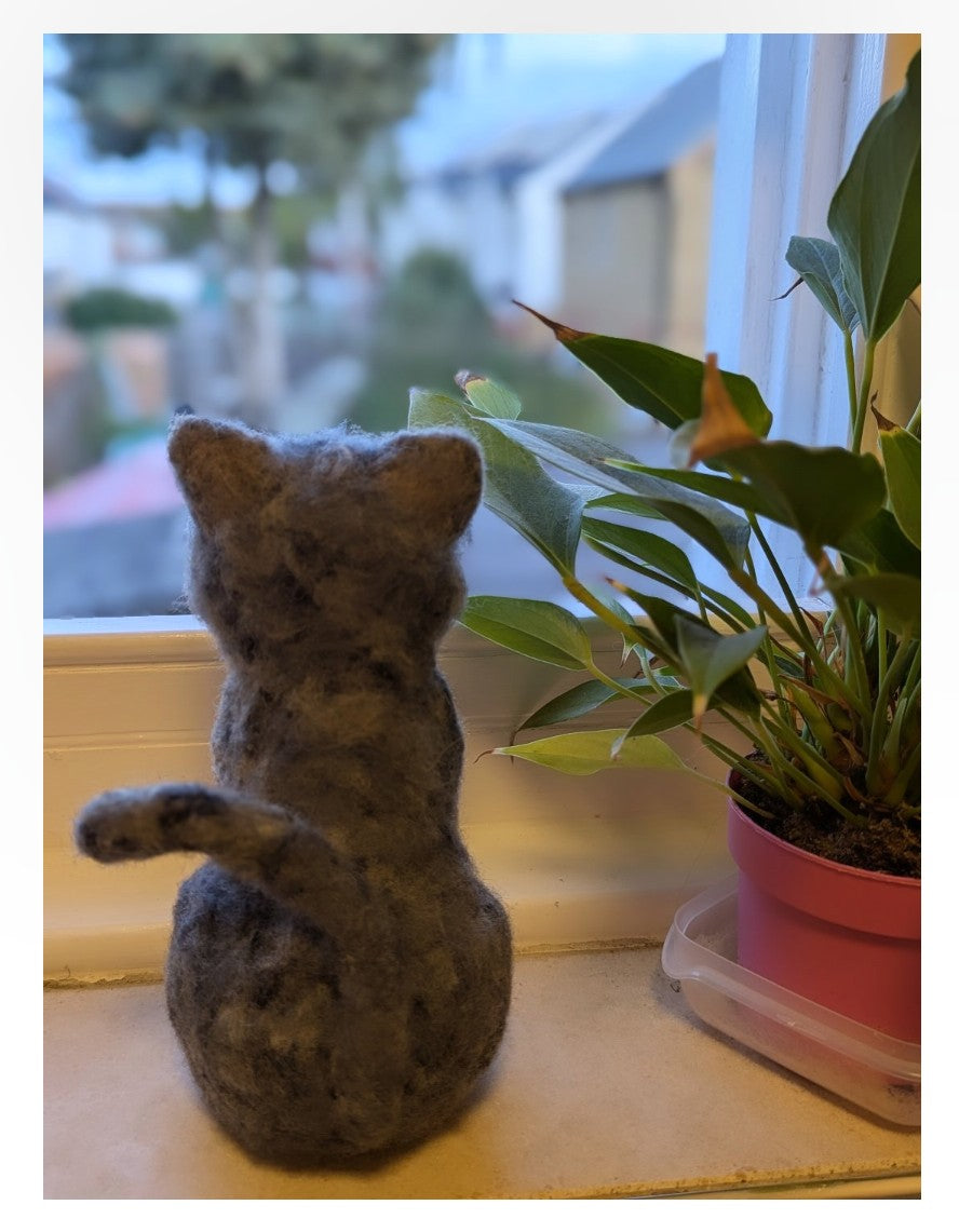 Personalised felted cats