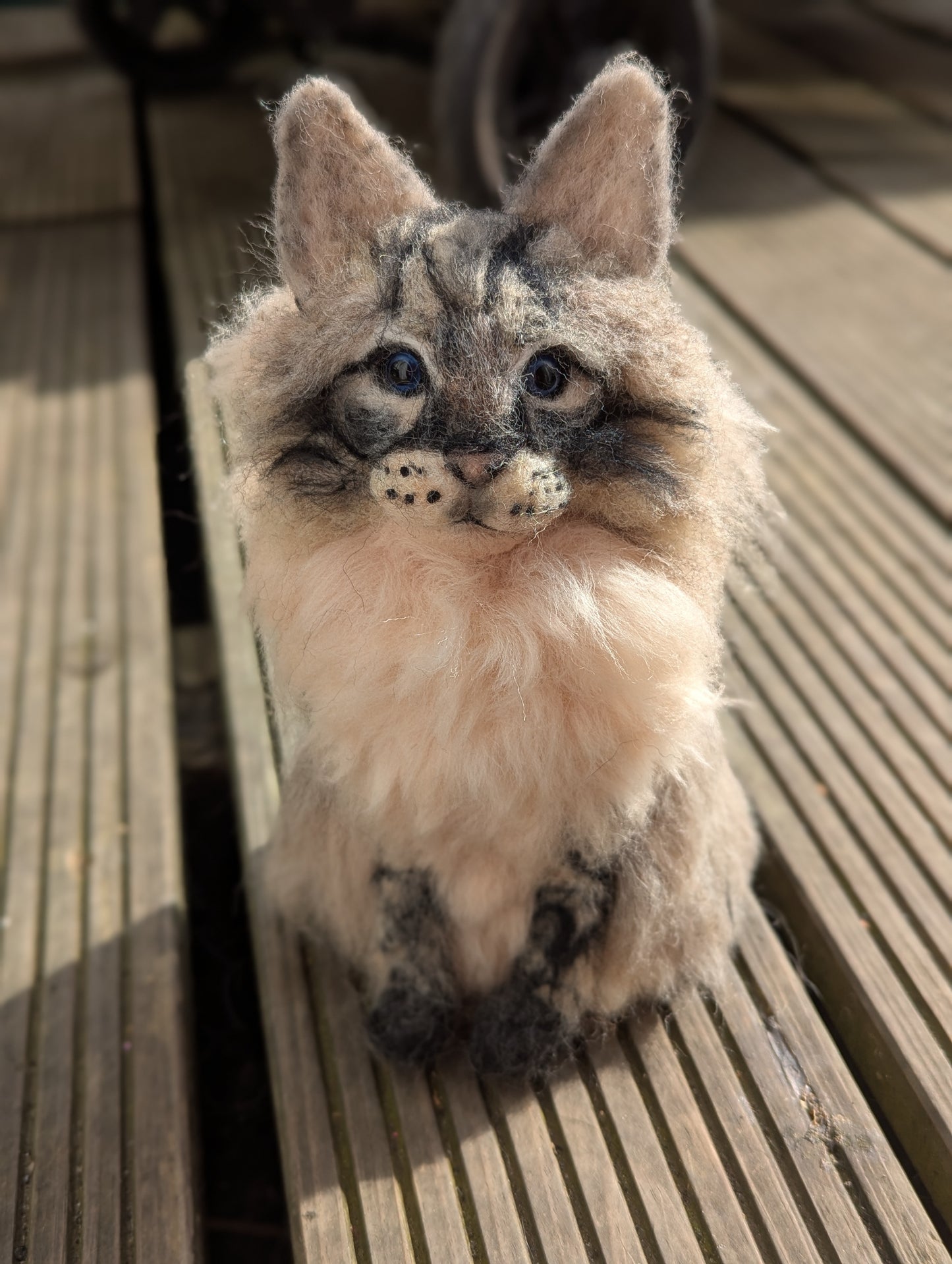 Personalised felted cats