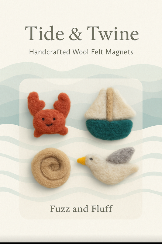 Tide and twine seaside magnet set