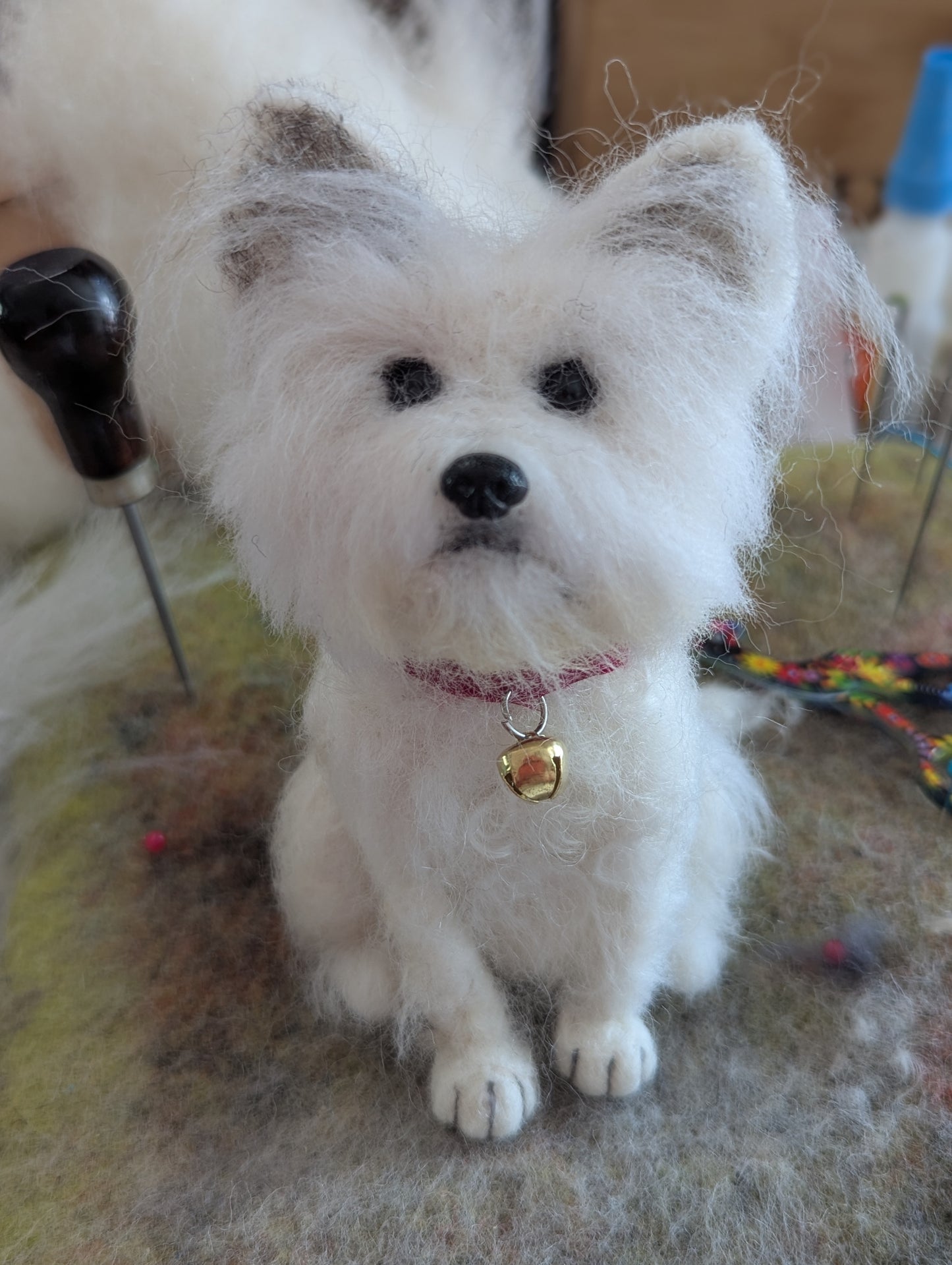 Personalized felted dogs
