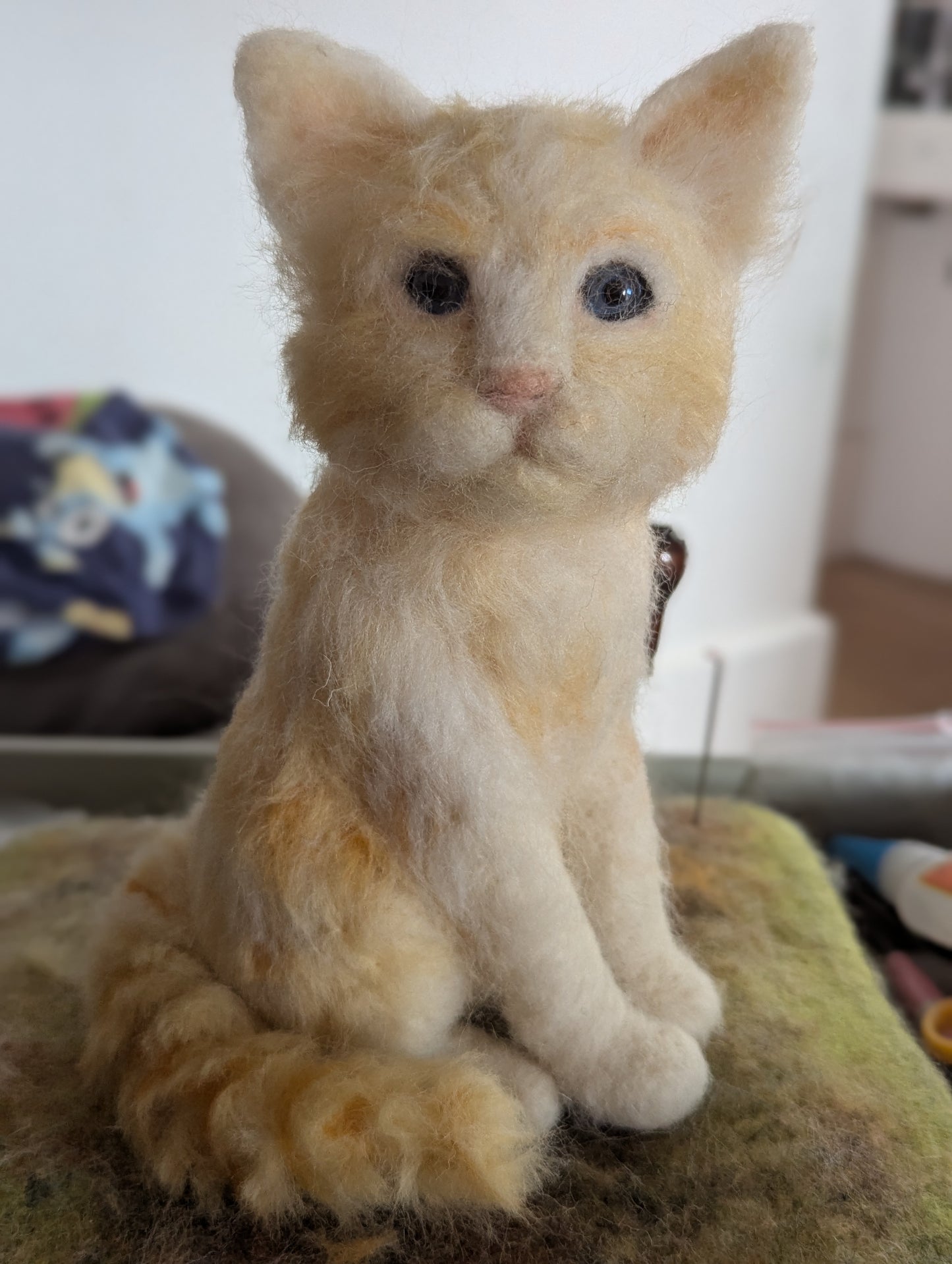 Personalised felted cats