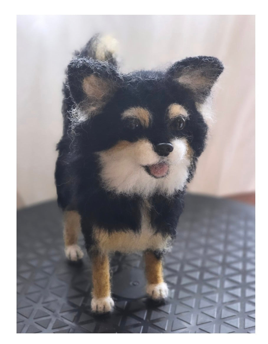 Personalized felted dogs