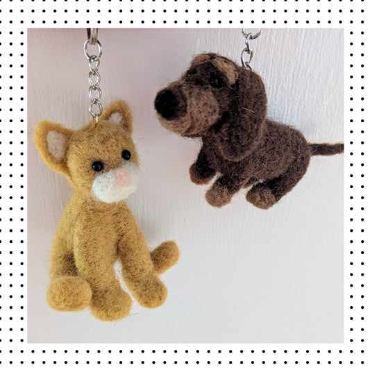 Personalised keyring size pets