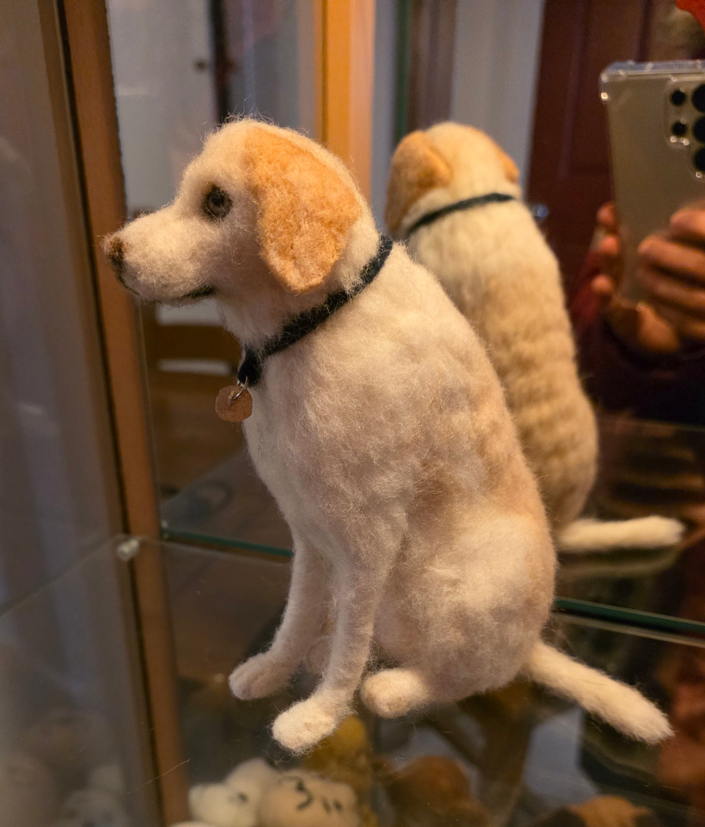 Personalized felted dogs